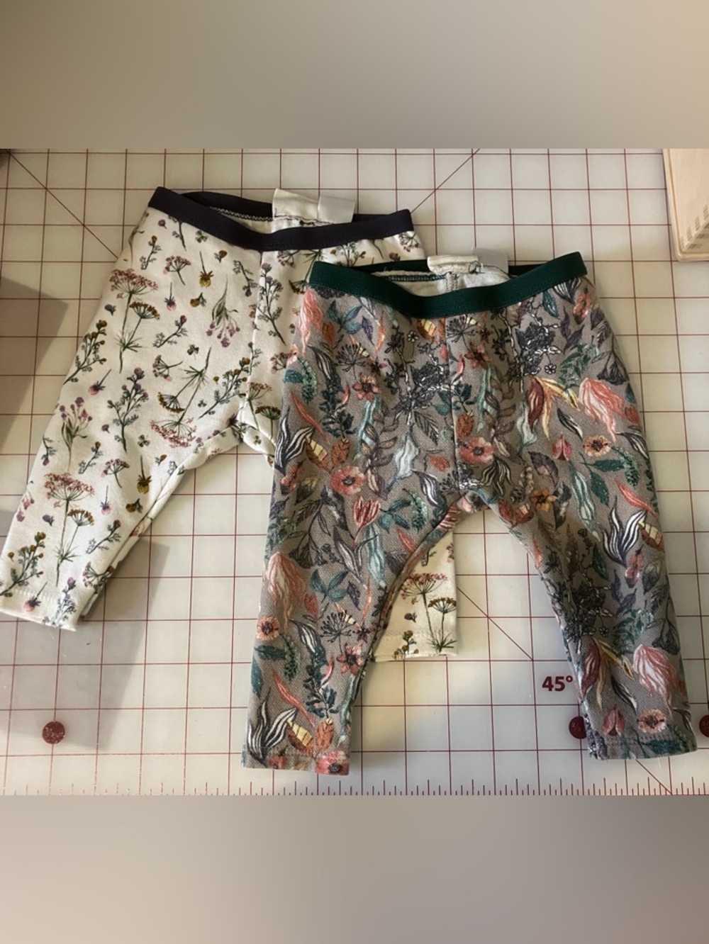 Zara Baby Girl Floral Leggings Two Pairs